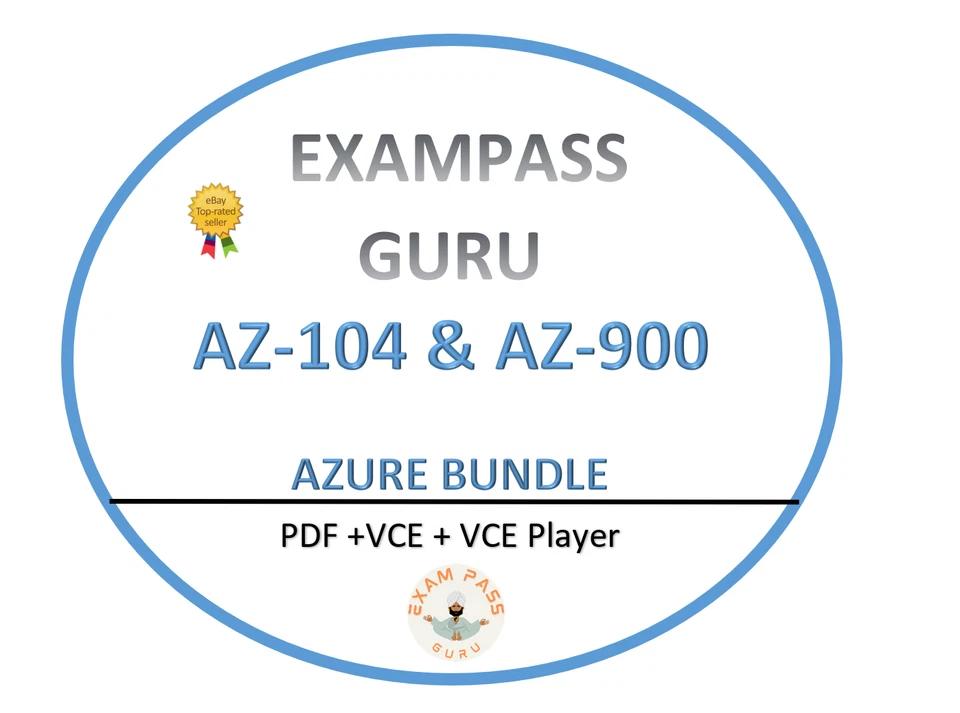 AZ-104 AZ-900 Azure Bundle Exam! 606 & 497QA! NOVEMBER updates - Image 1 of 1