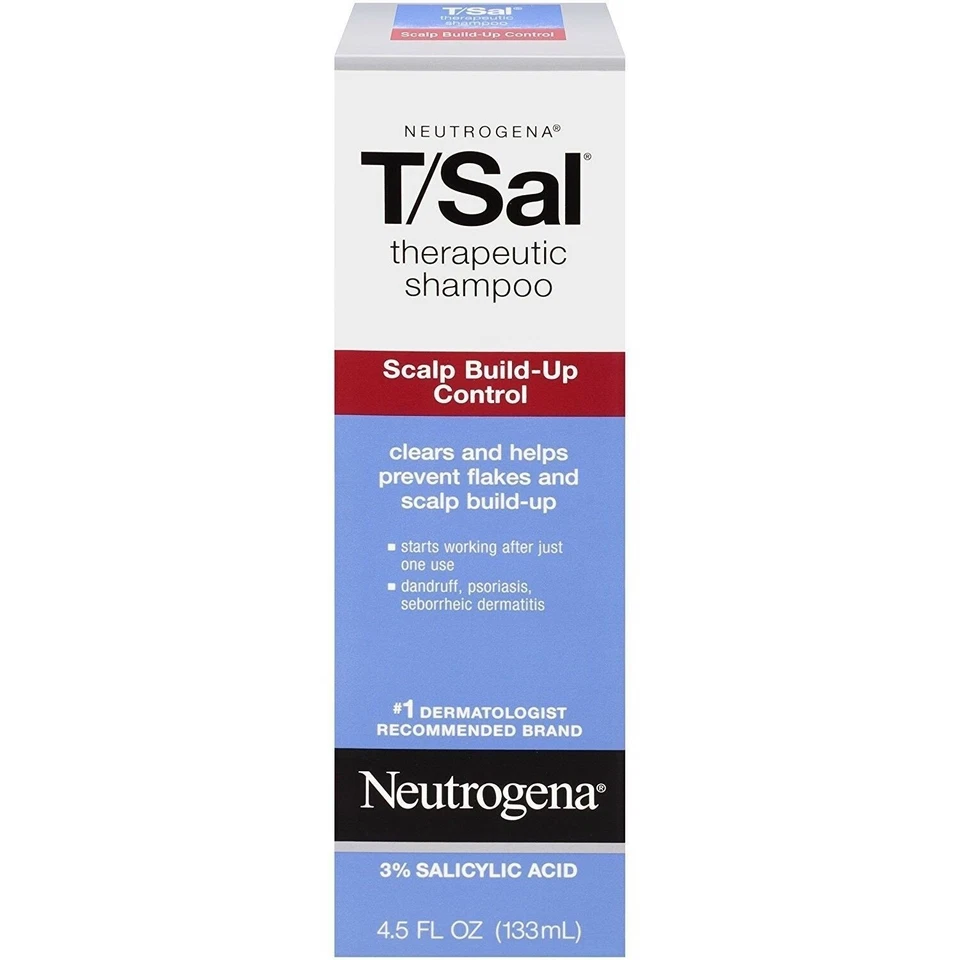 Neutrogena Therapeutic Shampoo 3% Salicylic Acid Scalp Build Up Control 4.5oz - Image 1 of 4