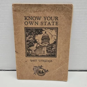 Antico libretto olio standard 1925 conosci il tuo stato West Virginia *pagine sciolte - Foto 1 di 15