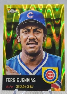2022 Topps Chrome Platinum Anniversary - Fergie Jenkins #59 Yellow RayWave... - Picture 1 of 2