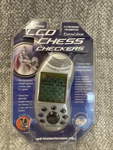 Excalibur LCD Chess Checkers Electronic Handheld Game Sealed Model 375-2-CS - Picture 1 of 1