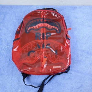 Sprayground Rip Me offener Rucksack in rot gebrochener Reißverschluss - Bild 1 von 21