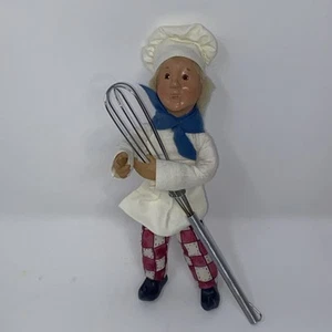 Byers Choice Bendable Kindles Creations Chef Figurine BakerKins Whisky - Picture 1 of 6