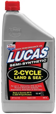 Lucas Semi Synthetic 2 Cycle Motor Oil 1qt Cobra Motorcycle PW3 50 03-05 - Image 1 of 3