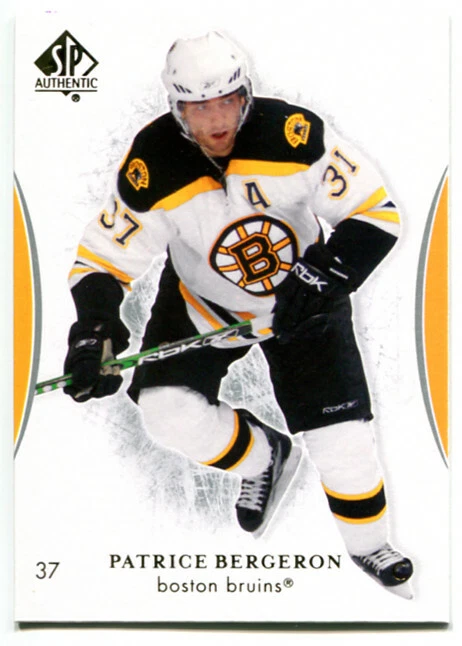 2007-08 SP Authentic Patrice Bergeron Card #7 Boston Bruins - Image 1 of 1