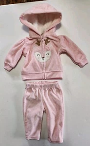 Just One You Carter's Bebé Niña Rosa Polar Sudadera Conjunto Recién Nacido Nuevo en Caja - Imagen 1 de 11