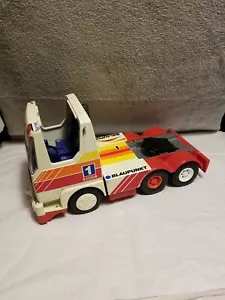 VTG 1986 Playmobile Semi Hauler - Blaupunkt German Pirelli RARE Powertruck - Picture 1 of 12