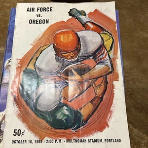 Air Force vs Oregon October 16, 1965 program Book Very Rare - Picture 1 of 8