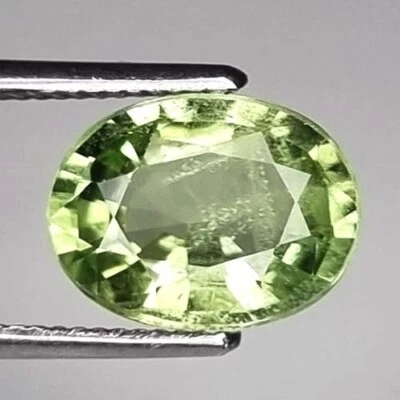 FANTASTIC !!! 2.35 CTS. NATURAL OVAL SHAPE FACET 8X10 MM PAKISTAN GREEN PERIDOT - Image 1 of 4