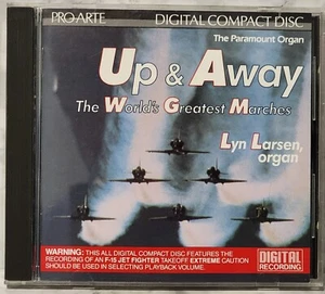 Up & Away The Worlds Greatest Marches Lyn Larsen on Organ 1986 CD Vintage - Imagen 1 de 4