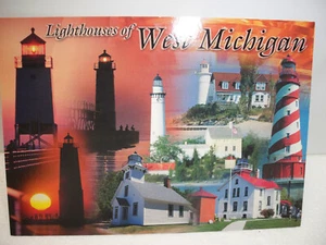 Vintage Postcard Lighthouses Of West Michigan Unposted - Picture 1 of 2