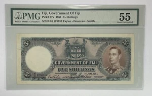 Fiji, Government of Fiji - P-37k - 1951 - 5 Shilling - PMG 55 - Picture 1 of 2
