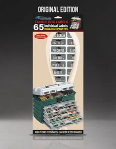 2 PACK Tackle Box Organizer Labels - Original Edition - Decals for Lures, Hooks - Picture 1 of 9