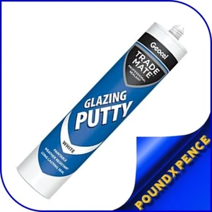 Geocel Glazing Putty 310ml White Weather Resistant Trade Mate Dow Paintable Seal - Picture 1 of 1
