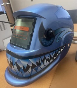 AZUL Nuevo Casco de Soldadura de Oscurecimiento Automático Color Verdadero + Molienda $$$ - Imagen 1 de 1
