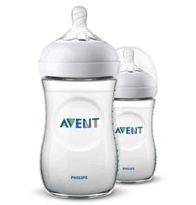 Philips Avent Natural Baby Bottles 9 oz SCF013/27 - Clear - Picture 1 of 6