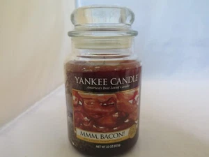 Yankee Candle MMM, Bacon! 22 oz. Jar Candle - Lit Once - 99% Full - s4 - Picture 1 of 7