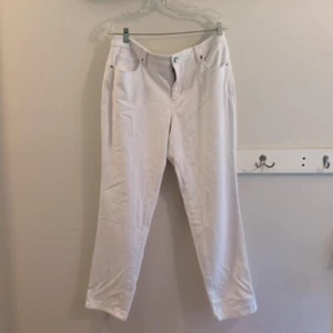 Coldwater Creek Denim Blanco 16 Ajuste Natural Costa Abuela Playa Summer Resort - Imagen 1 de 4