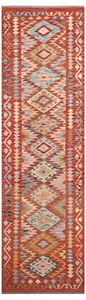 Vintage Kilim Traditional Hand Made Oriental Runner Wool Large Kilim 298x78cm - Picture 1 of 6