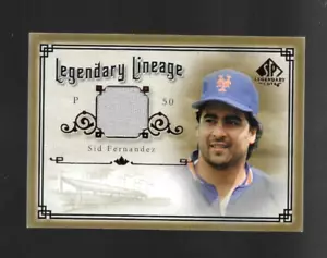SID FERNNDEZ 2005 UPPER DECK SP LEGENDARY CUTS LEGENDARY LINEAGE JERSEY METS GU - Picture 1 of 2