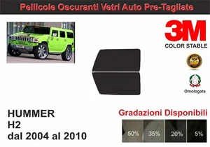 Pellicola oscurante vetri  Hummer H2 dal 2004 al 2010 Kit anteriore 3M - Imagen 1 de 1