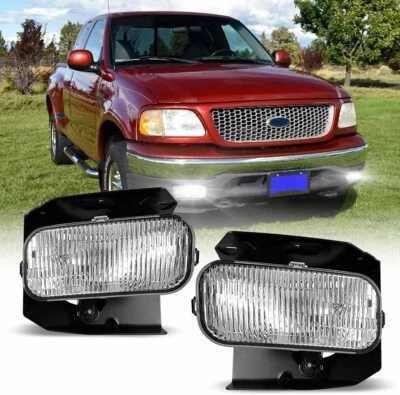 for 1999-2003 Ford F-150 Expedition Fog Lights Driving Bumper Lamps Clear PAIR — 第 1/4 张图片