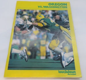 OREGON VS. WASHINGTON Touchdown Illustrated Magazine October 22, 1983 - Picture 1 of 5