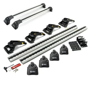 For Mercedes V Class (W447) 2014- Roof Rack Painted Silver - Picture 1 of 12