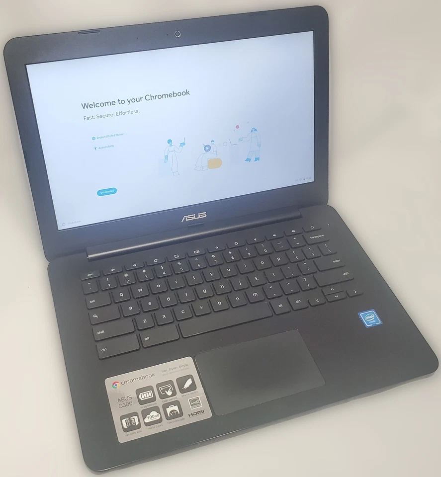 Asus Chromebook C300S 1.6GHz 4GB RAM 16GB eMMC (ChromeOS-to-Linux OS Avail.) - Image 1 of 1
