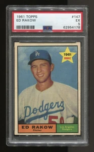 1961 Topps Baseball #147 Ed Rakow PSA 5 - Picture 1 of 1