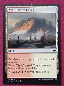 Magic The Gathering FATE REFORGED WIND-SCARRED CRAG land card MTG - Picture 1 of 2