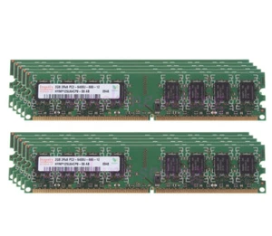 Lot Hynix 10pcs 2GB 2RX8 PC2-6400U DDR2 800MHz RAM Memory DIMM Desktop Intel Kit - Picture 1 of 10