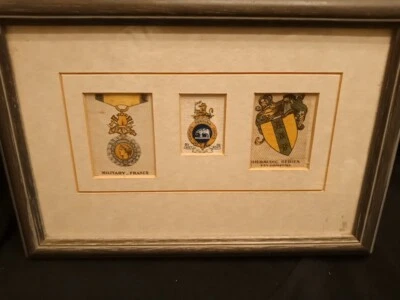 Framed British Army Regimental Silk BDV Cigarette France West Riding Regiment - Image 1 of 3