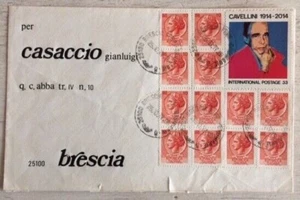 Achille Cavellini mail art - busta viaggiata - Foto 1 di 1