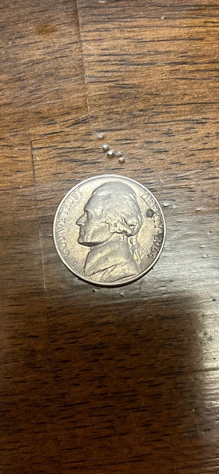 1964 5C Jefferson Nickel No Mint Mark - Image 1 of 2