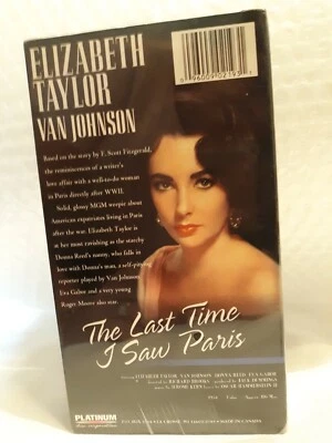 The Last Time I Saw Paris VHS Factory SEALED Elizabeth Taylor-Van Johnson - Image 1 of 2