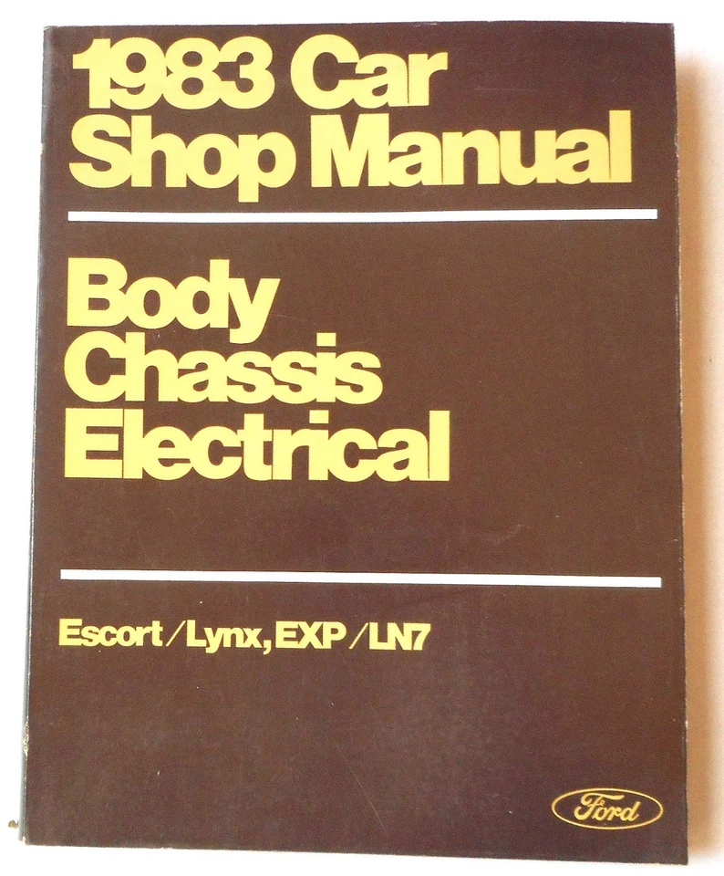Ford Escort and Mercury Lynx 1983 manual de reparación de servicio exp Foto 1 de 1