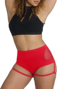 Women Booty Shorts High Waist Pole Dance Garter Shorts Sexy Butt Lifting Size S - Picture 1 of 5
