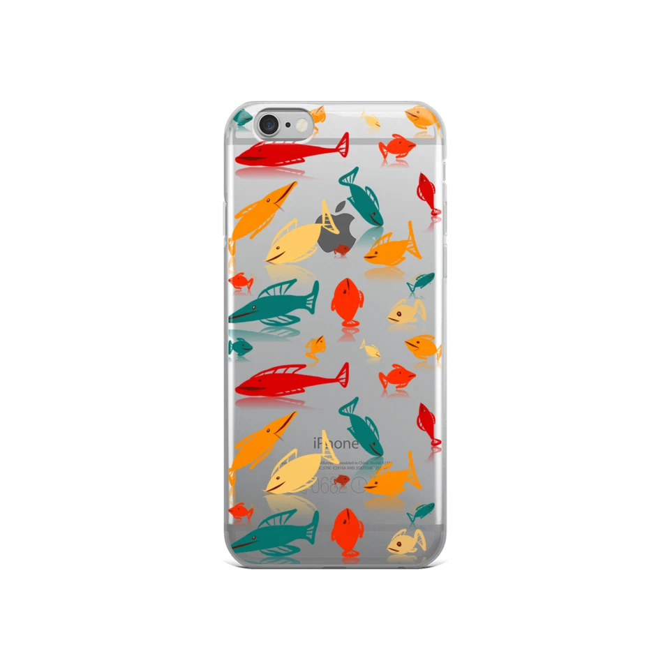 iPhone  XR, XS, XS Max, X, 6,7,8, 8 Plus MultiColor Fish Mania Case - Image 1 of 1