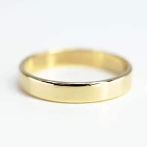 9ct Yellow Gold 4mm Wide Wedding Band Ring Size T 1/2 #65942 - Picture 1 of 6