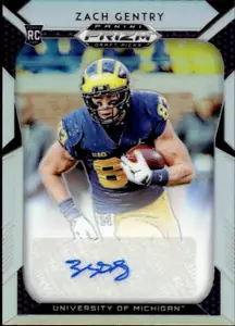 2019 Panini Prizm Draft Picks Silver Zach Gentry #272 Rookie Auto RC - Picture 1 of 2
