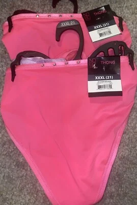 Women’s No Boundaries Thongs, XXXL (21) 4 pairs - Image 1 of 2