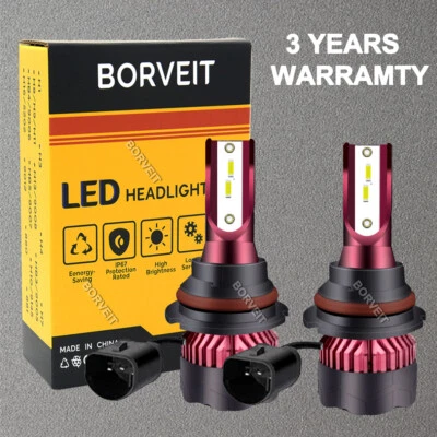 2x 120W LED Headlight Bulbs 9007 HB5 for Dodge Stratus 1995-2006 High&Low Beam — 第 1/4 张图片