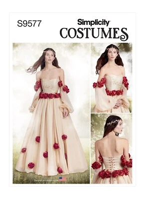 SIMPLICITY 9577 MISSES FANTASY COSTUME Sewing Pattern Sizes 6-14 14-22 AVERAGE - Image 1 of 4