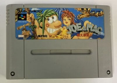 Nintendo Super Famicom Joe & Mac: Tatakae Genshijin Japan Cartridge Only 7779 SP - Image 1 of 2