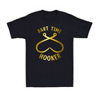 Part Time Hooker Funny Fishing Sarcastic Joke Golden Print Men's T-Shirt T-Shirt