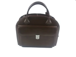 Mckliene Breifcase USACoffee Brown Wheeled Laptop Leather Ladies - Picture 1 of 11
