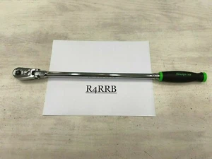 Snap-on Tools NEW 3/8" Drive GREEN Xtra Long Quick Release Flex Ratchet FHRLLF80 - Picture 1 of 10