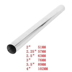 2'' 2.25'' 2.75'' 2.5'' 3'' 3.5'' 4'' T304 Stainless Steel Pipe Tube 30'' Long - Picture 1 of 8