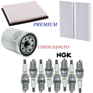 Tune Up Kit Air Cabin Oil Filters Spark Plugs For NISSAN TITAN V8 5.6L 2004-2015 - Picture 1 of 1